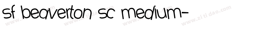 sf beaverton sc medium字体转换